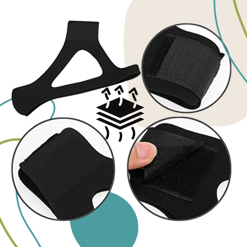 Universal Sleep Apnea Device | Comfortable Neoprene Jaw Strap for Instant Snoring Relief and Improved Sleep Quality