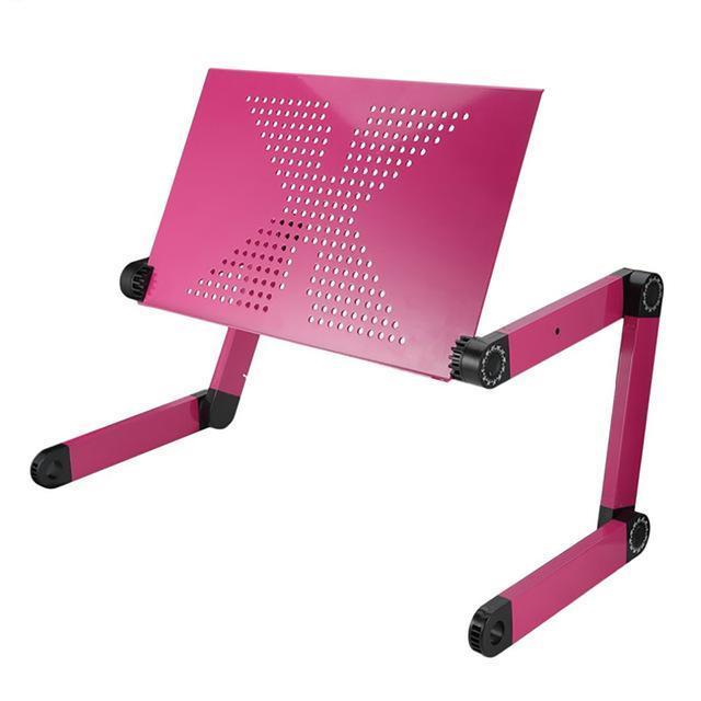 Ergonomic Adjustable Laptop Stand - Folding Bed Desk Table for Comfort and Productivity
