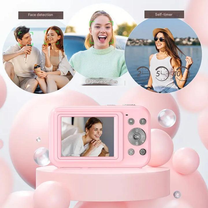 Retro Digital Camera | 1080p Video, High Resolution Photos & Compact Design for Travel and Everyday Use