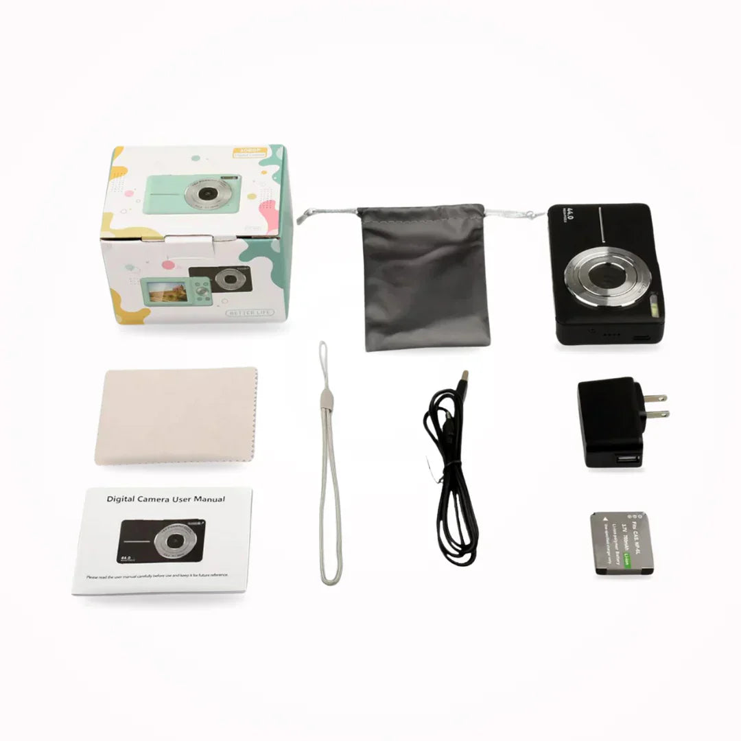 Retro Digital Camera | 1080p Video, High Resolution Photos & Compact Design for Travel and Everyday Use