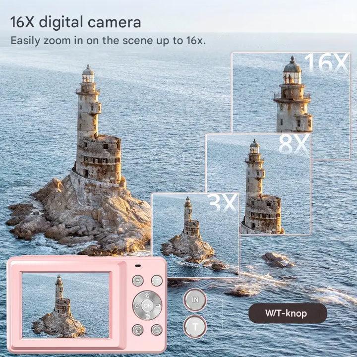 Retro Digital Camera | 1080p Video, High Resolution Photos & Compact Design for Travel and Everyday Use