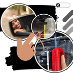 Car windshield cleaning brush - Automotive oil film cleaning brush - Windshield Cleaner for Clear Vision