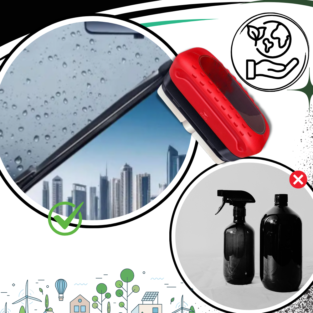 Car windshield cleaning brush - Automotive oil film cleaning brush - Windshield Cleaner for Clear Vision