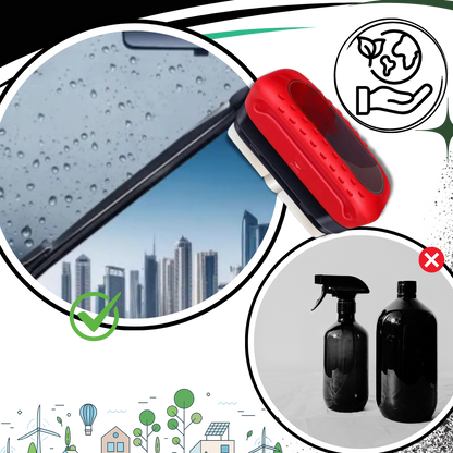 Car windshield cleaning brush - Automotive oil film cleaning brush - Windshield Cleaner for Clear Vision