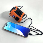 Heavy-Duty 3-in-1 Waist Fan | 10000mAh Power Bank, Turbo Airflow & Impact-Resistant Personal Cooler for Outdoor Work