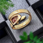 Women's Snake-Shaped Luxury Watch | 8K Gold Nano Coated, Water-Resistant for Elegant Occasions and Gifts