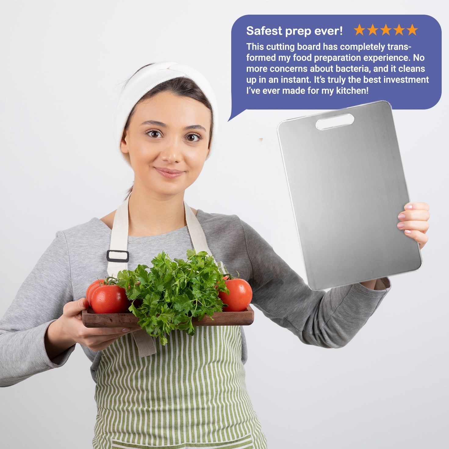 Stainless Steel Chopping Board - Top Yamato Titanium Cutting Board in Australia for Durable Use