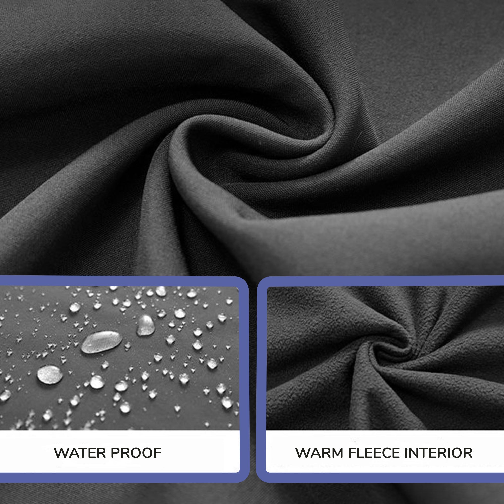 Waterproof Tactical Fleeced Lined Trousers | 10 Pockets, Reinforced Knees & Ideal for Outdoor Work and Sports