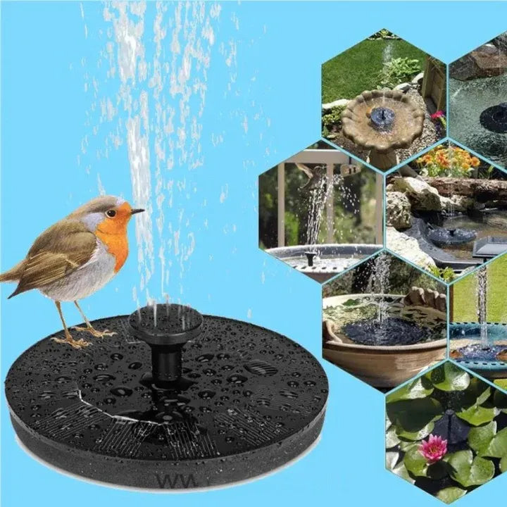 Solar Garden Bird Fountain | Eco-Friendly, Solar-Powered Design for Outdoor Spaces