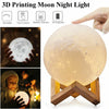 Image of Color Changing Galaxy Moon Lamp