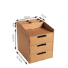 Image of Paper Type File Box Desktop Storage Cabinet