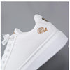 Image of Ladies White Platform Trainer Casual Shoes