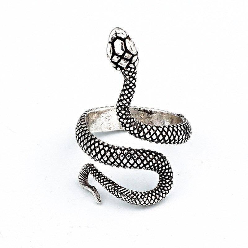 Snake Adjustable Ring Sterling Silver