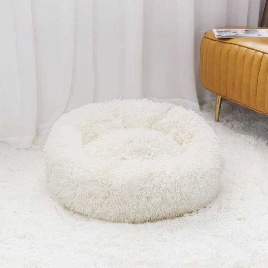 Super Soft Large Pet Bed For Dogs & Cats Washable Comfortable Donut Pet Bed