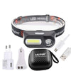 Image of XPE+COB LED USB Rechargable Head Torch