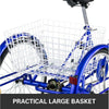 Image of 24 Inch Adult Tricycle Trike 3 Wheel Bike 6 Speed Shift + Shopping Basket