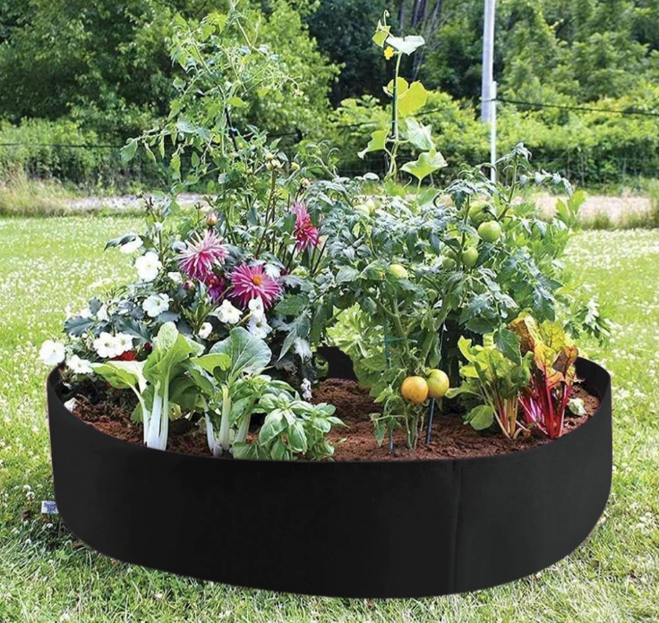 Round Planting Container Grow Bag Raised Garden Bed