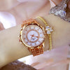 Image of Luxury Gold Watch Women & Bracelet Diamond Gold Watch Ladies Rose Gold Watch