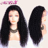 Image of Curly Human Hair Wigs - Short Curly Wigs for Black Hair