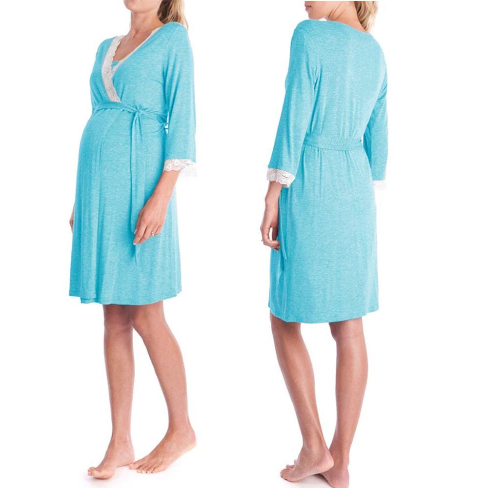 Nightgown Maternity Robe
