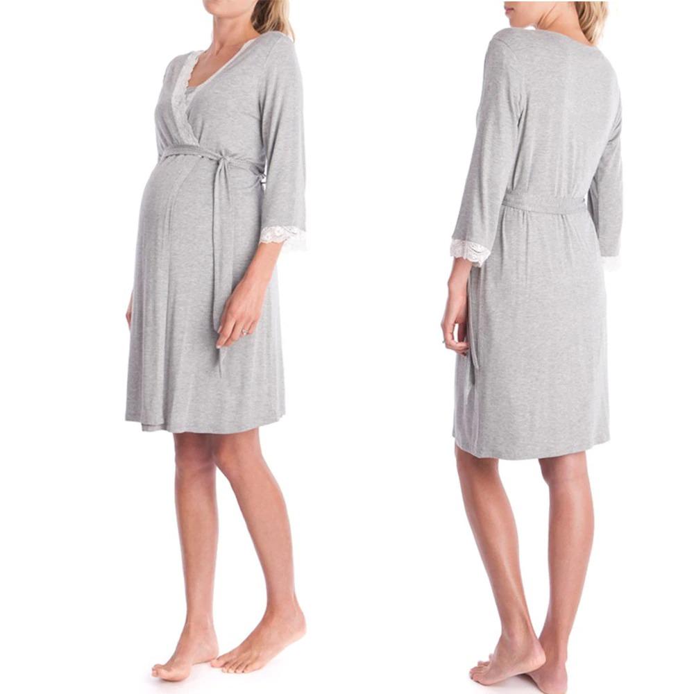 Nightgown Maternity Robe