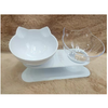 Image of Orthopedic Elevated Double Cat Bowl Non-Slip With Stand Cat Feeder For Water or Food