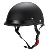 Image of Motorcycle Helmet Unisex US Style Mat Black Glossy Black Motorbike Open Face Helmet Vintage Retro