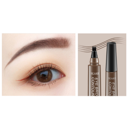 4-Fork Waterproof Eyebrow Pen Long-Lasting Liquid Eyebrows Makeup Cosmetic Beauty Makeup