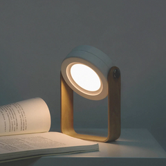 Wood Handle Foldable LED Camp Lighting Reading Portable Camping Lantern USB Charging