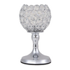 Image of Candles With Crystals Tealight Metal Wedding Table Centerpiece Glass Candle Holder Home Decoration