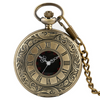 Image of Vintage Charm Pocket Watch Roman Number Quartz Steampunk Antique Pocket Watch Pendant With Chain