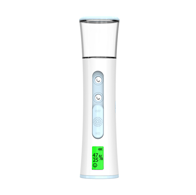 LED Mini Facial Steamer Portable Rechargeable Double Spray Treatment Facial Moisturizer