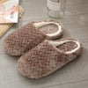 Image of Warm Plush Women Bedroom Slippers