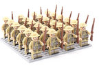 21PCs/set WWII Army Military Building Blocks German France Italy Japan Britain