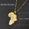Image of Gold Africa Necklace l African Jewelry