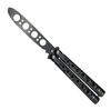 Image of Butterfly in Knife Stainless Steel Blade NO Sharp Metal Handle with Wooden Acrylic 3 Styles High Quality