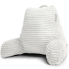 Image of Cut Plush Striped Backrest Pillow Shredded Memory Foam Reading Pillow Rest Pillow With Arms