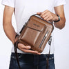 Image of Casual Leather Men's Handbag Vintage Crossbody Bag