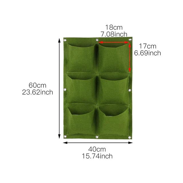 Multiple Pockets Wall Hanging Planting Bags