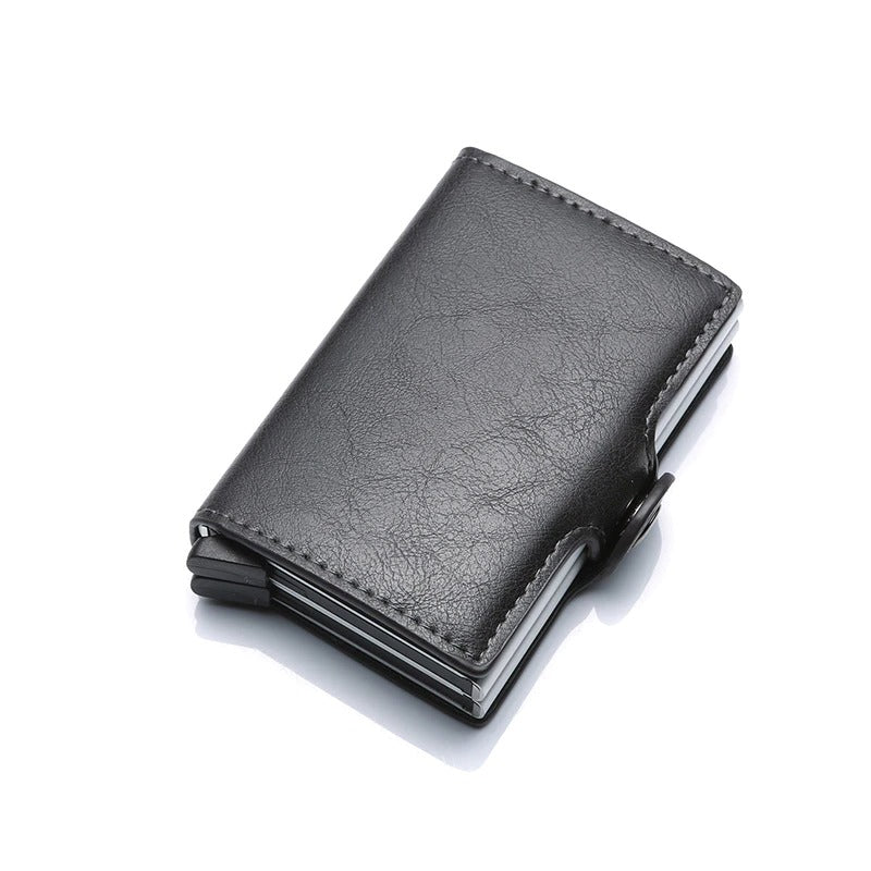 Blocking Protection Card Holder Business Card Wallets ID Credit Leather Card Holder