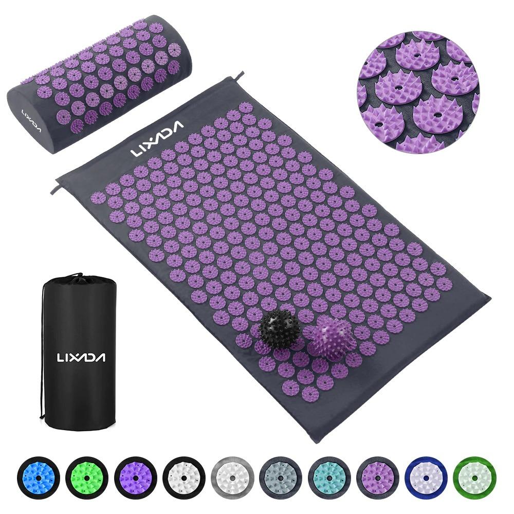 Home Gym Acupressure Mat and Pillow Set Heaven Mat with Bag and Spike Balls