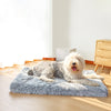 Image of Ultra Plush Dog Memory Foam Bed Removable Cover Orthopedic Dog Bed Rectangular Pet Cushion