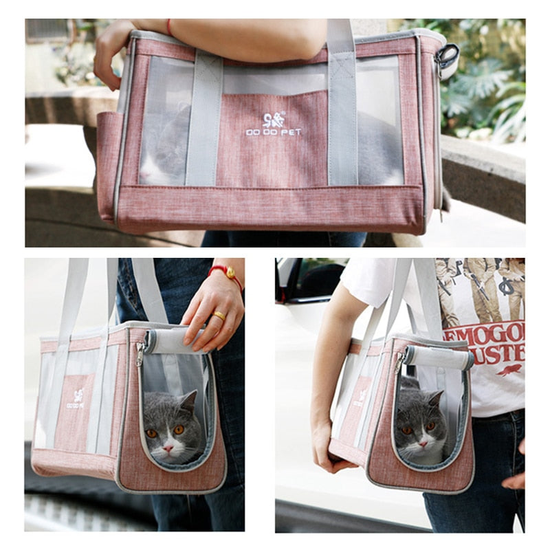Breathable Cat Carrier Bag Handbag Pet Carrier Dog Carrier Shoulder Bag