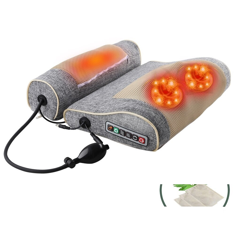 Electric Massage Pillow Neck and Shoulder  Massager Multifunctional Heated Massager