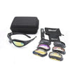 Image of Tactical Shooting Glasses with Four Lens Original Sports Pilla Shooting Glasses Prescription Shooting Glasses