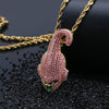 Image of Iced Out Super Majin Buu Pendant Necklace