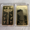 Image of Rare Ten Commandments Jesus Gold Bar