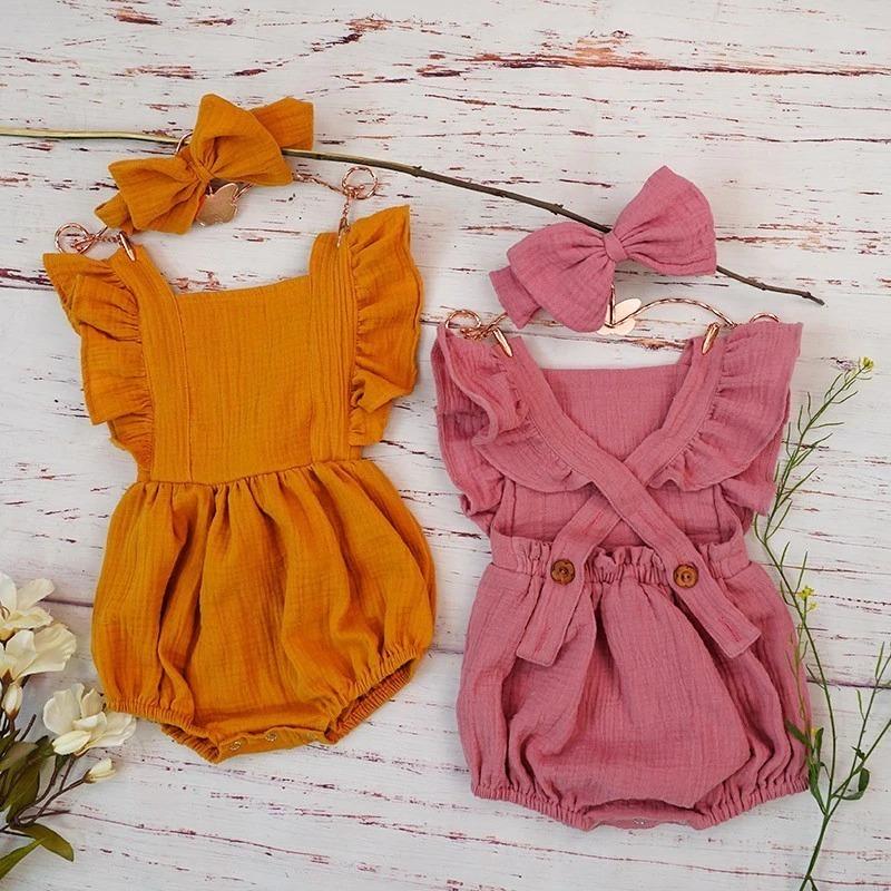 Organic Cotton Girl Jumpsuit Organic Baby Clothes