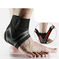 2 Pcs Adjustable Sport Ankle Support Brace Strap for Sprained Ankle Protector Compression Stabilizer
