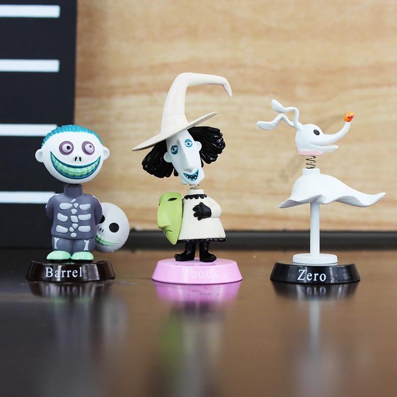 Set of 6 collectible figures nightmare before christmas